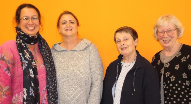 Zu sehen sind: Barbara Herm, Claudia Waibel, Miriam Spranger, Tatjana Goerigk